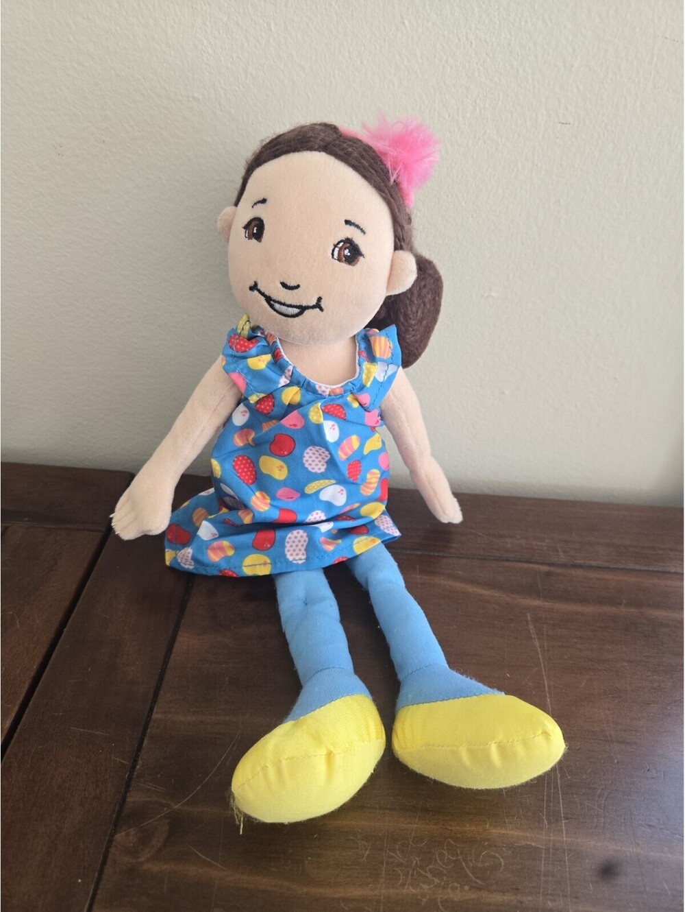 The Manhattan Toy Company Julia Groovy Girl Doll Brown Hair 13 " Jellybean Dress